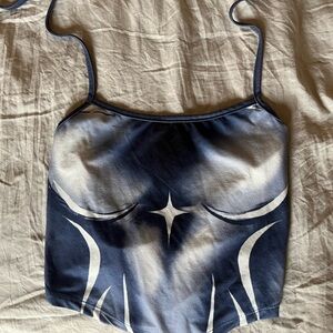 SHEIN Navy and White Camisole